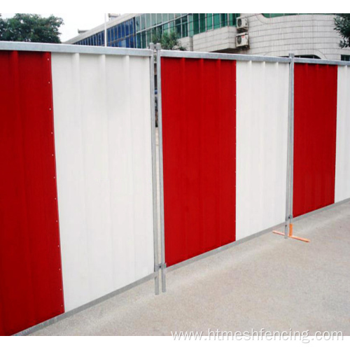 Temporary Solid Metal Hoarding Fence Colorbond